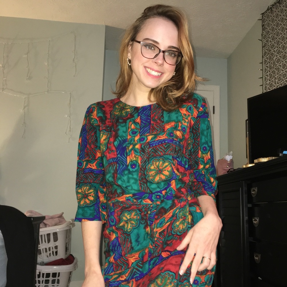 Retro Vintage Maxi Dress